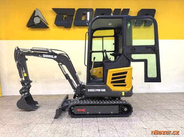 Minibagr Gorila G18SE l PRO CAB, !akce!