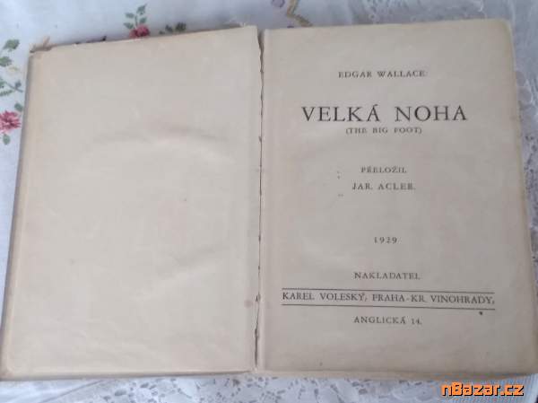 Velká noha - dobrodružná detektivka - staré tisky