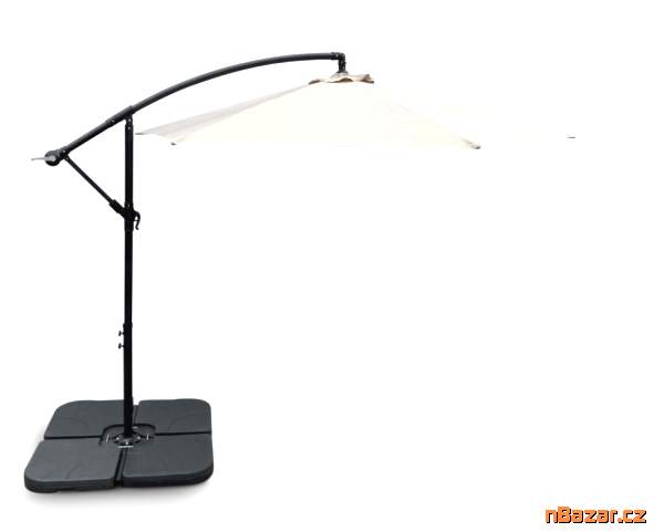 Slunečník na zahradu o průměru 3m