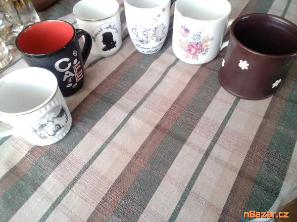 5x porcelánový + 1 keramický hrnek 5x porcelánový + 1 keramický hrnek