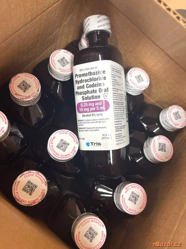 Kodeine syrup 473ml, Xanax 2mg, Pervitin, MDMA