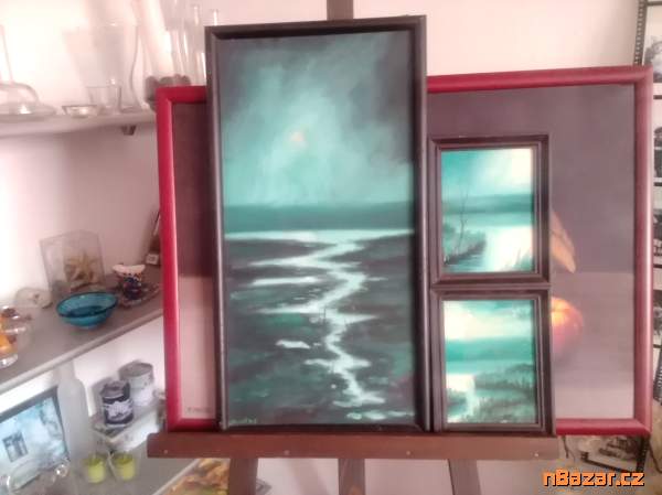 Obrazy - olejomalby na sololitu