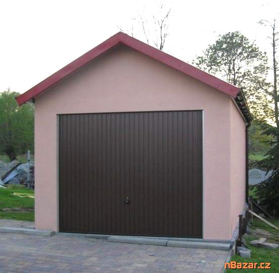 Montované garáže - omítka