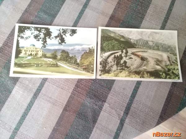 dvě staré, pošt.pohlednice Himalaye dvě staré, pošt.pohlednice Himalaye