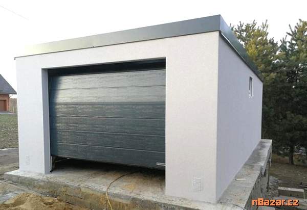 Montované garáže s omítkou Montované garáže s omítkou