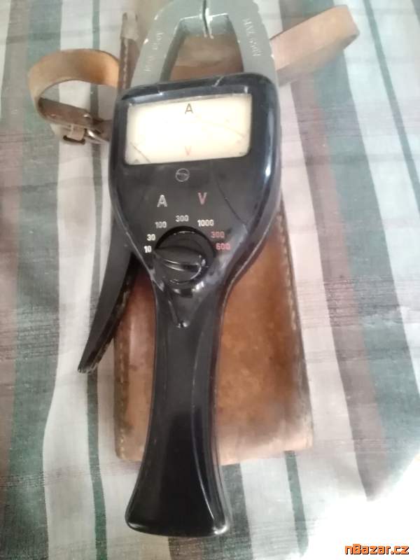 Klešťový ampermetr retro