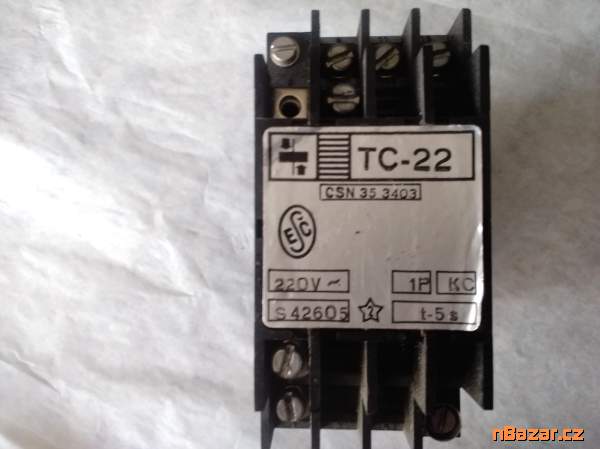 Časové relé TC22 220Vac 1P KC 10s Časové relé TC22 220Vac 1P KC 10s