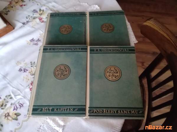 4x knihy od F.A.Ossendowského - staré tisky