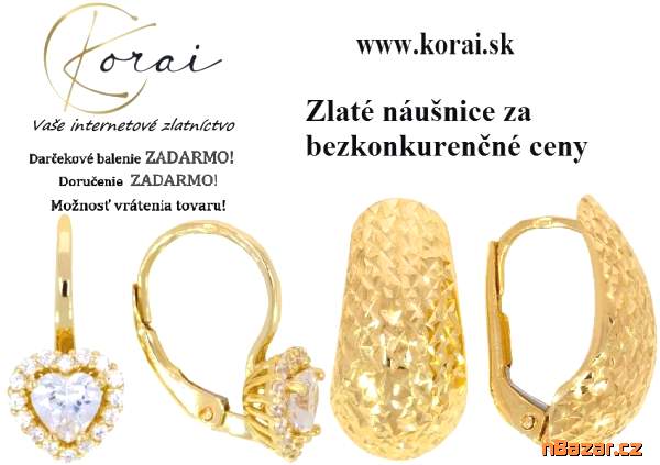 Zlaté náušnice Korai