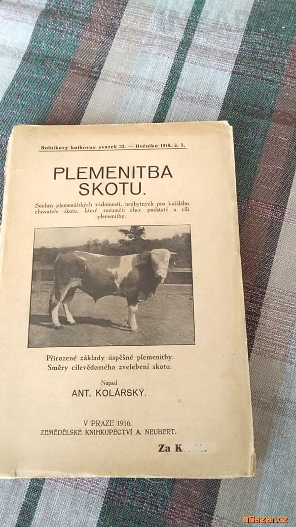 Plemenitba skotu - staré tisky Plemenitba skotu - staré tisky