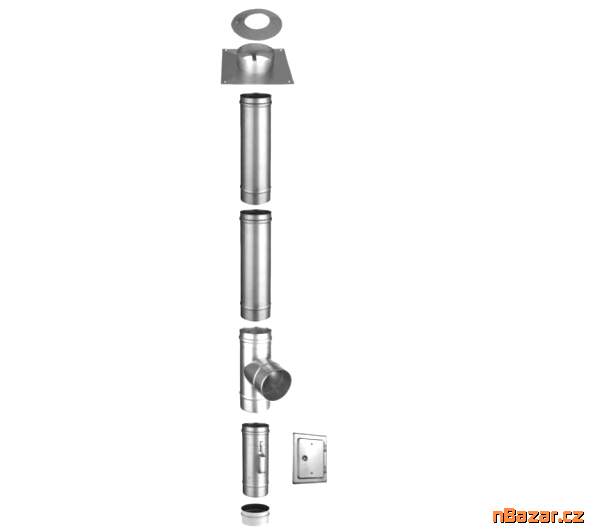 Sestava nerez dílů na vložkování komínu 