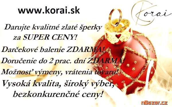 Vianočné zľavy na zlaté šperky Korai